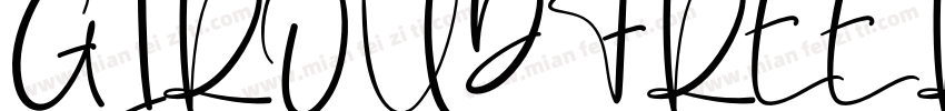 GIROUDFREE REGULAR字体转换
